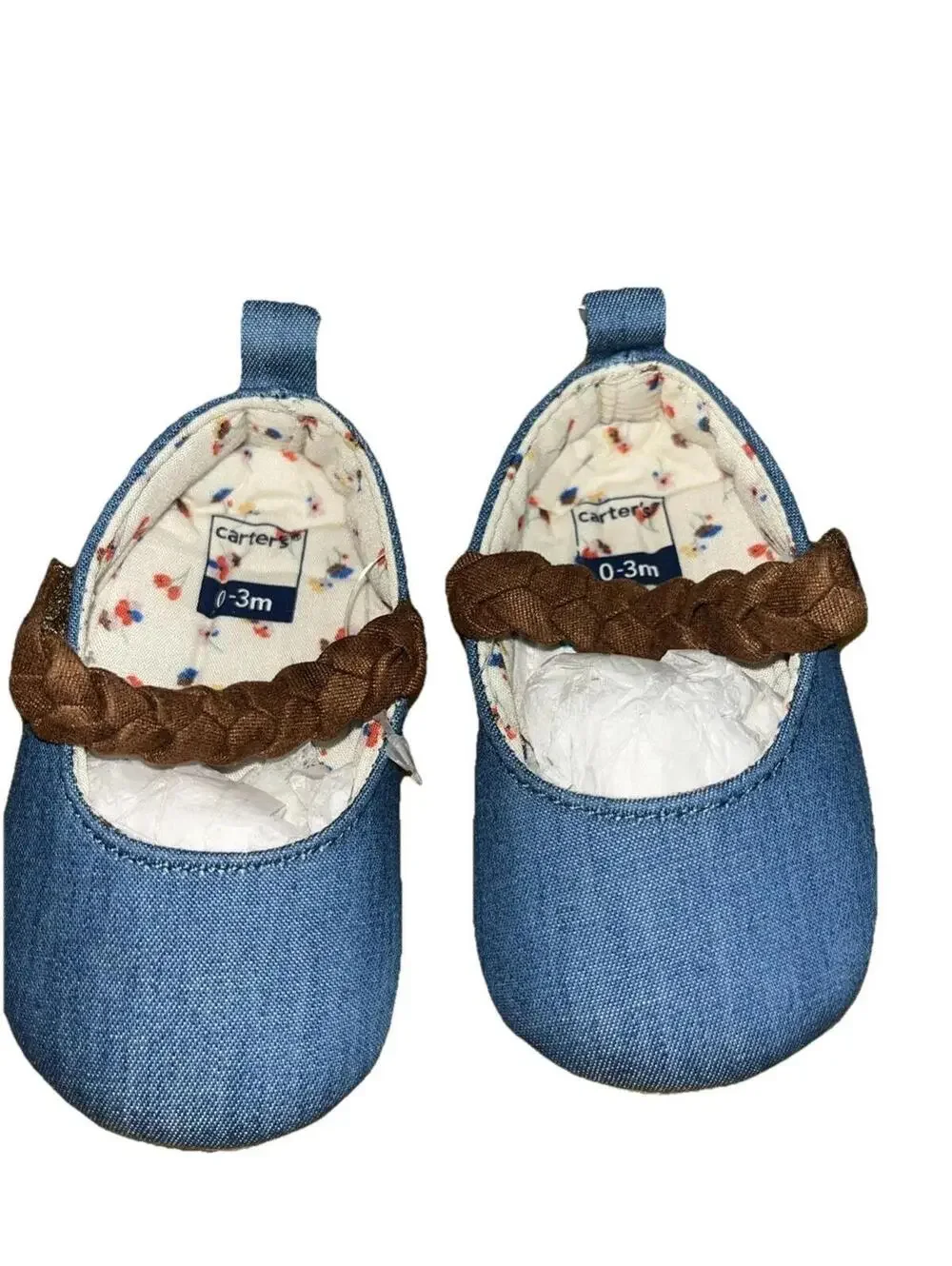 NWT Carter's Baby & Infant Boot for Girls Denim Size 0-3m